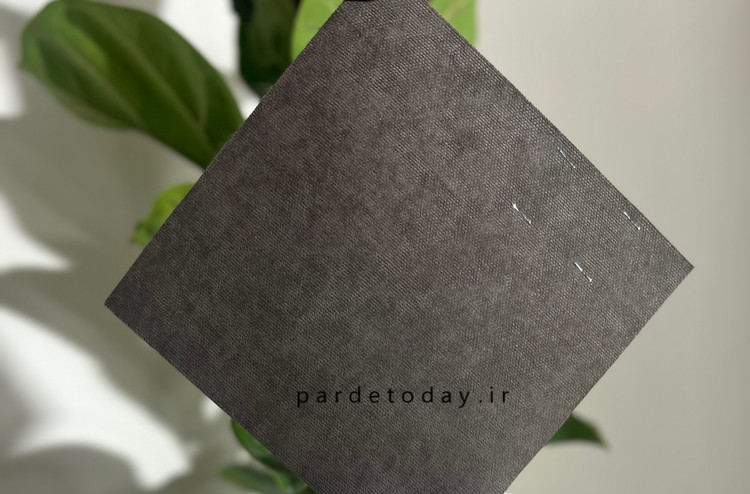 پرده شید بلک اوت طرح مخمل رنگ قهوه ای blackout