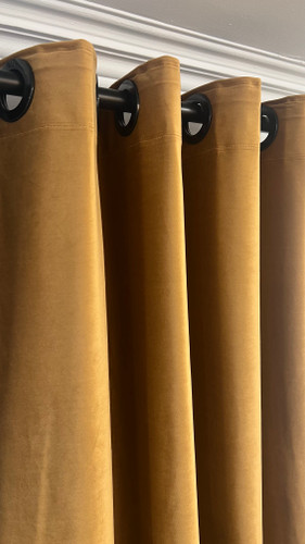 مخمل ساده پانچی رنگ خردلی