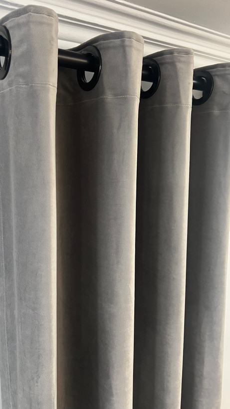 مخمل ساده طوسی روشن