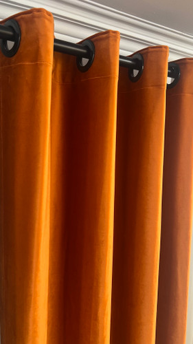 مخمل ساده پانچی مسی و نارنجی