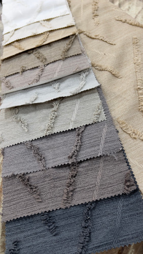 پرده پارچه طرح برجسته