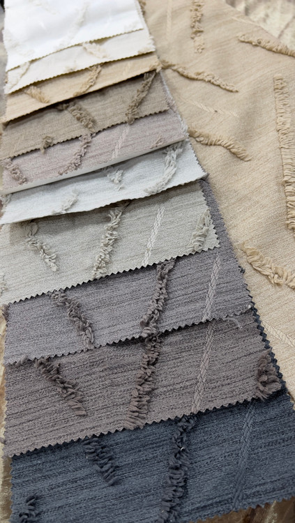 پرده پارچه طرح برجسته