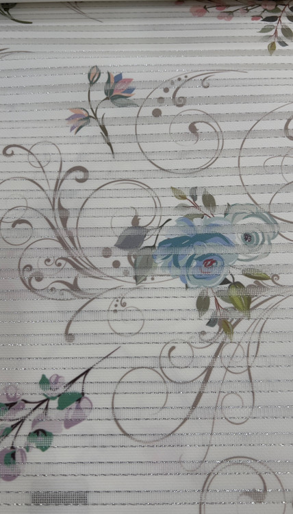 پرده شید دومکانیزم رنگ آبی