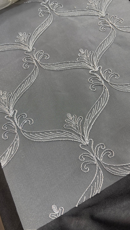 پرده شید دو مکانیزم گلدوزی شیری