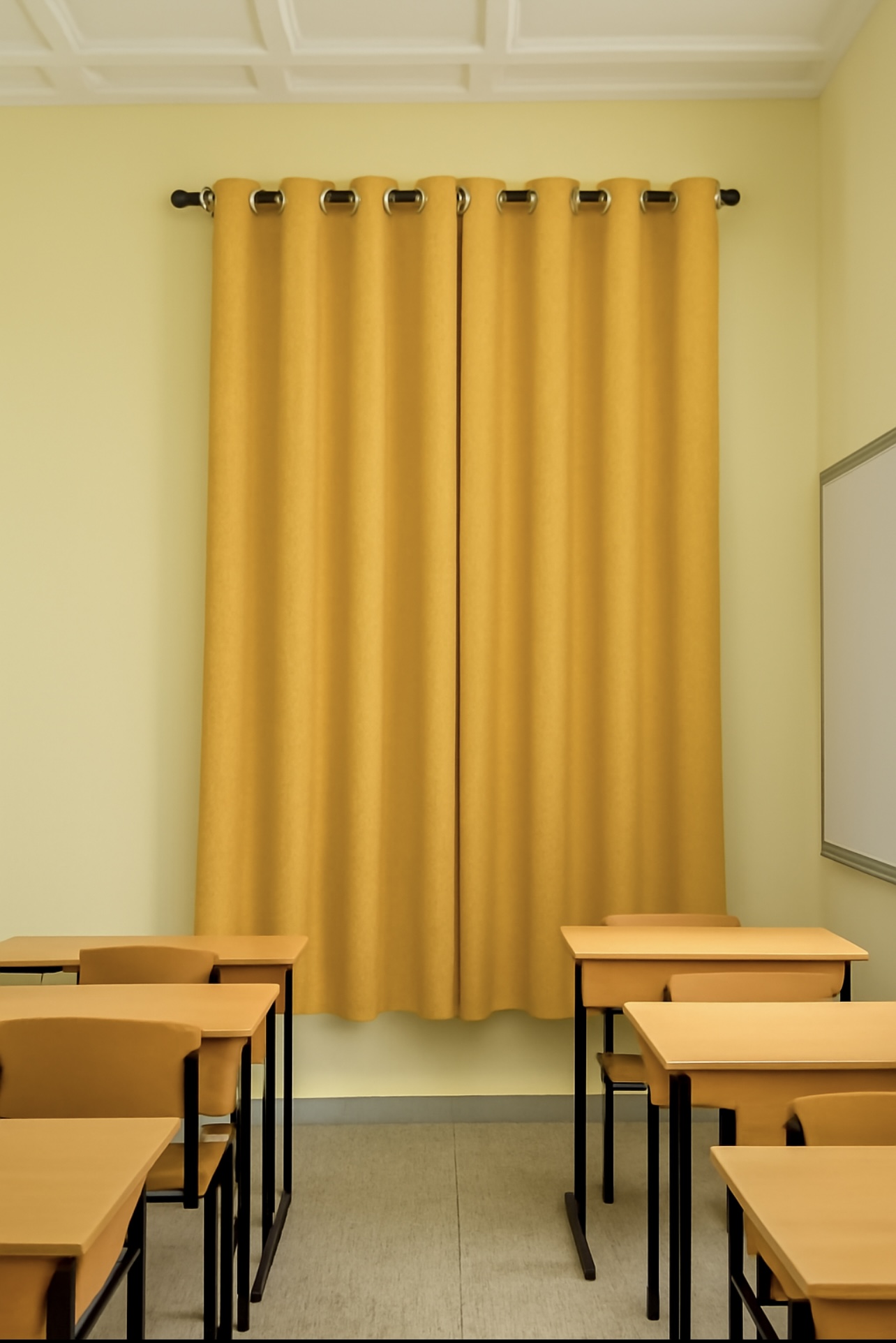 مخمل کتان خردلی
