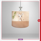 لوستر استوانه ای طرح زرافه قطر ۳۰ سانتیمتری