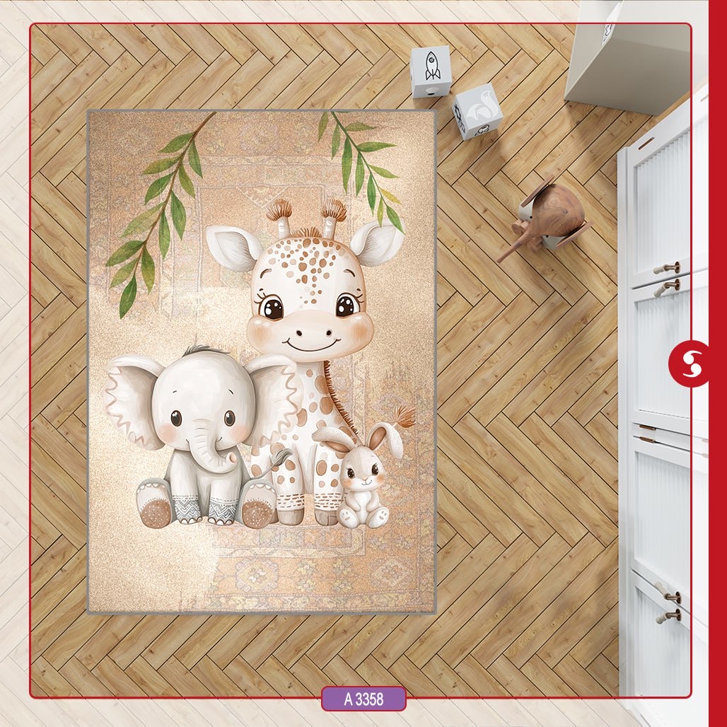 پادری طرح زرافه وفیل ضد سر ۶۰در۹۰