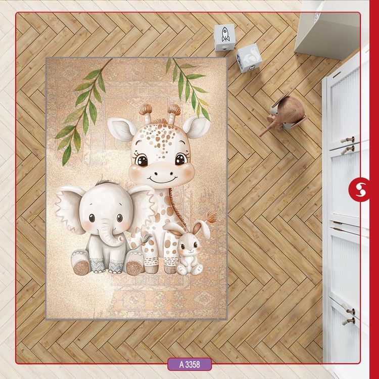 پادری طرح زرافه وفیل ضد سر ۶۰در۹۰