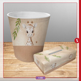 سلطل جنس از پلاستیک وروکش پارچه وجعبه دستمال پارچه ای