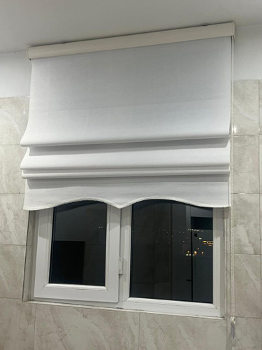 پرده رومن پله ای طرح ساده