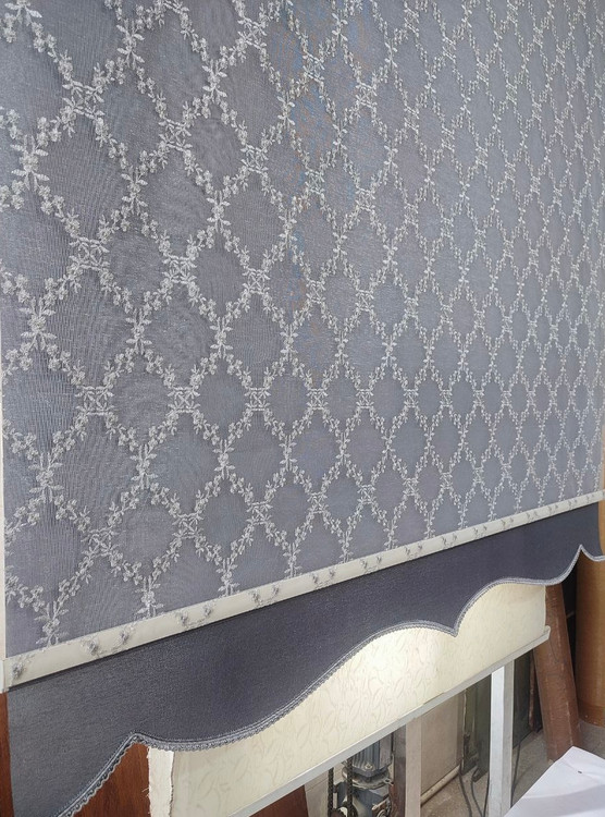 پرده شید دو مکانیزم گلدوزی ترکturk