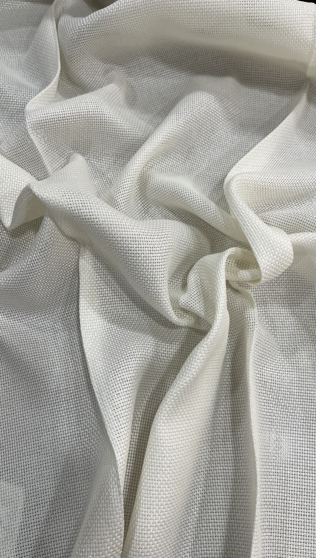 پرده طرح اسکرین رنگ شیری