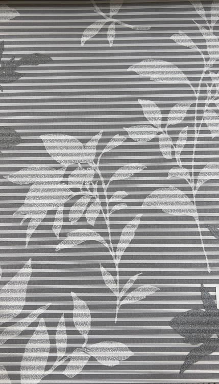 پرده شید مدل شب و روز رنگ طوسی