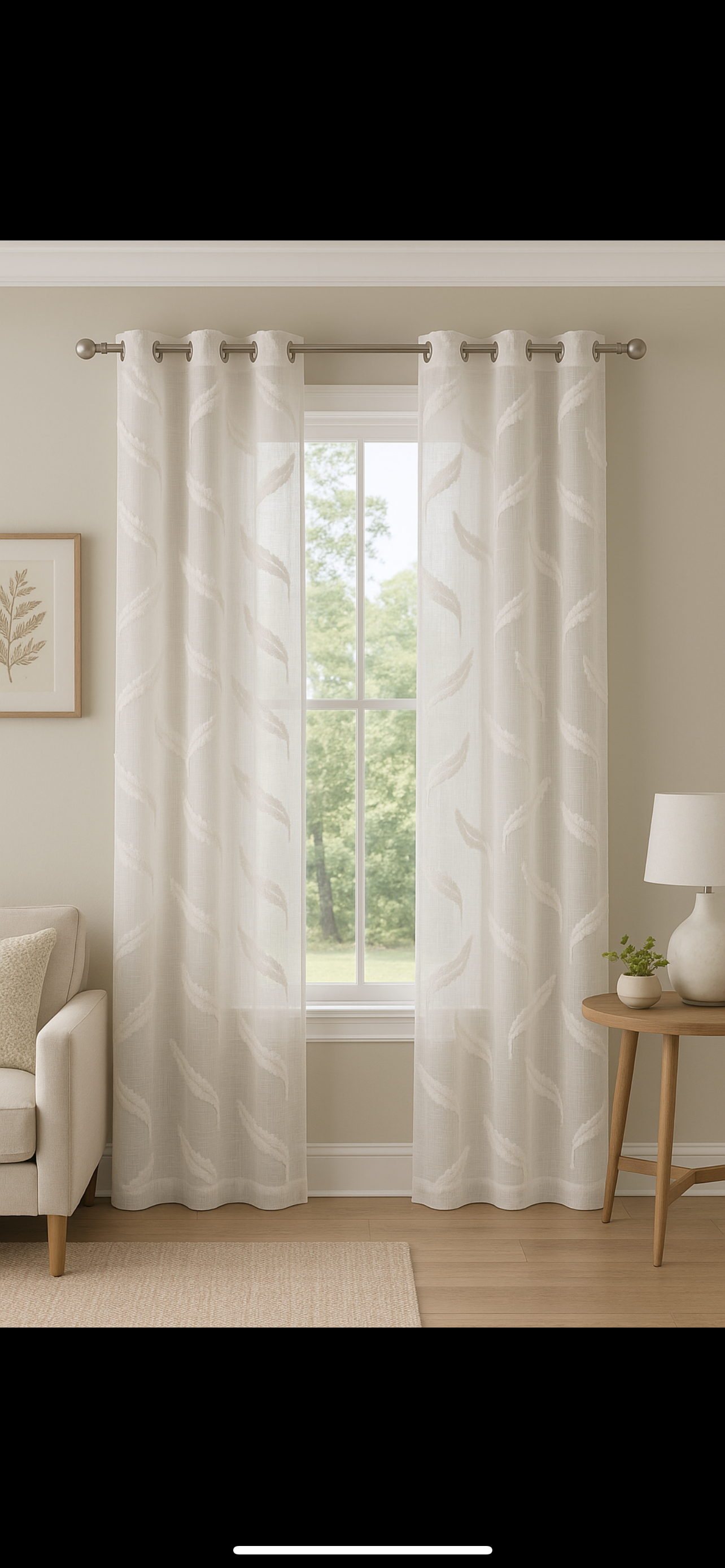 پرده کتان برجسته ترک