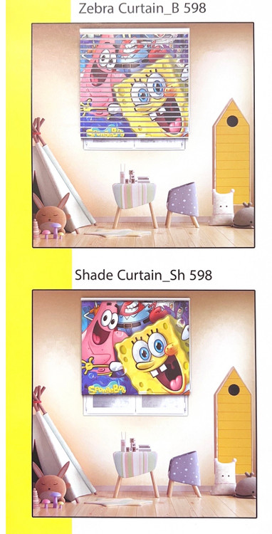 پرده شید چاپی