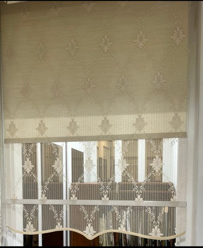 پرده شید آستر دار طرح دار shayd