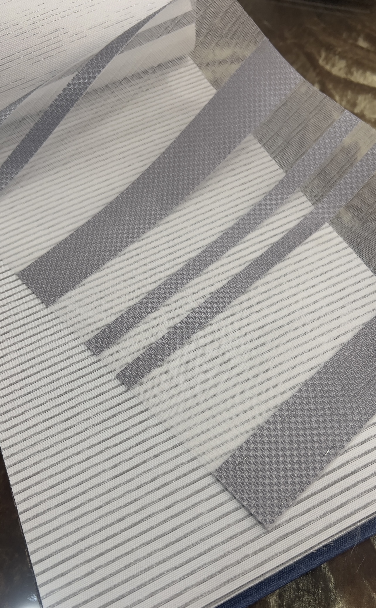 پرده شید استر دار طوسی تیره