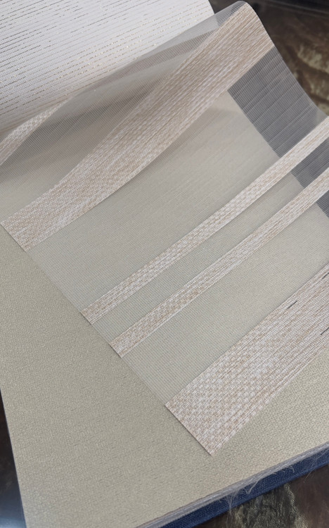 پرده شید دو مکانیزم کرم وشکلاتی