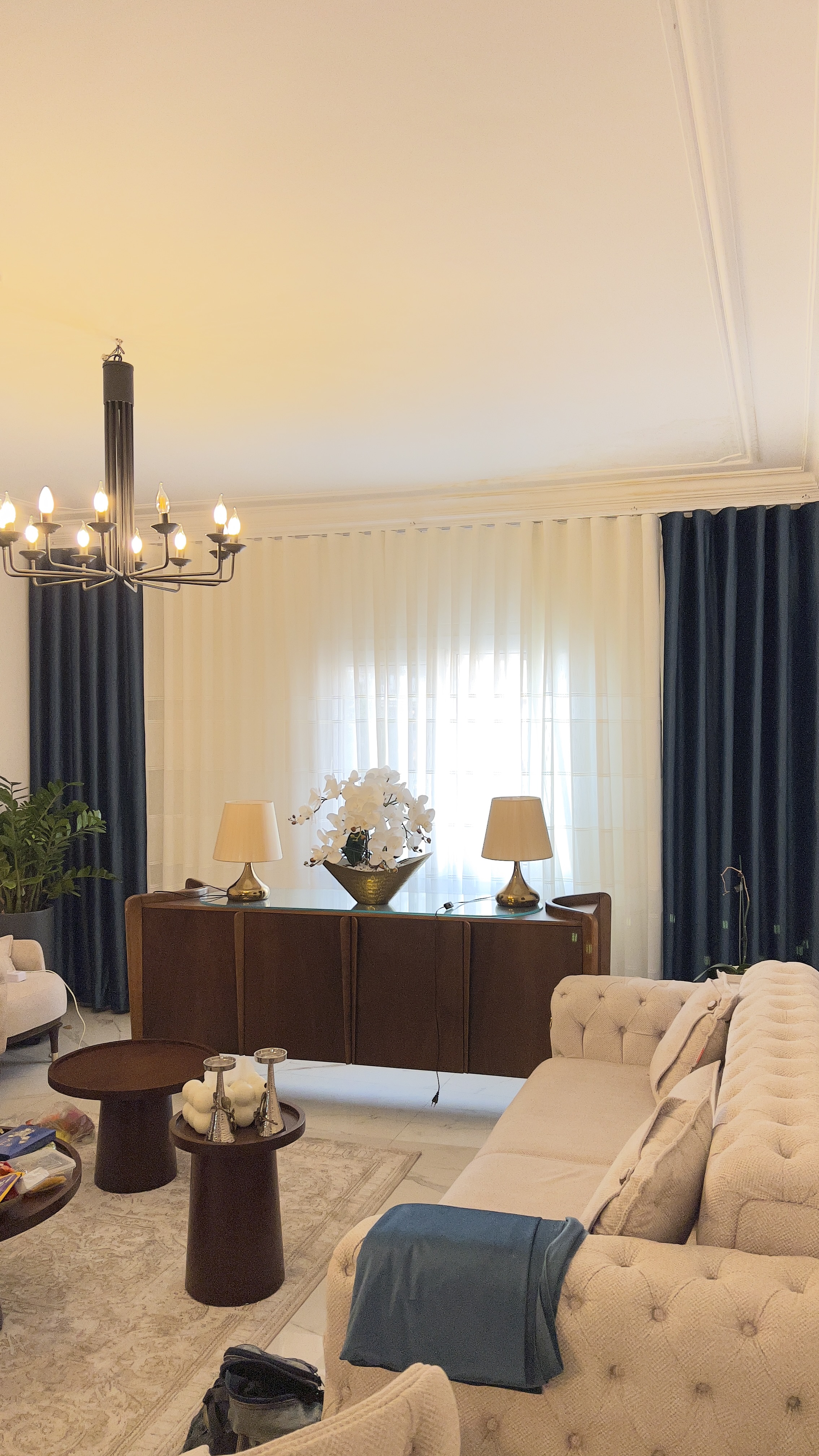 پرده مخمل ساده مینیمال