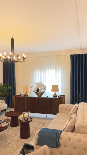 پرده مخمل ساده مینیمال